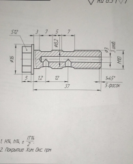 чертеж болта 92153B